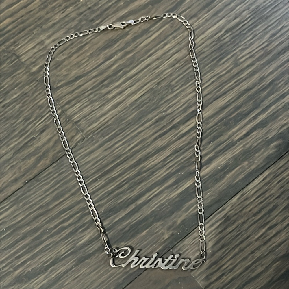 Elegant Silver Name Necklace
